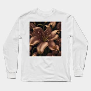 Lily vintage Flower Long Sleeve T-Shirt